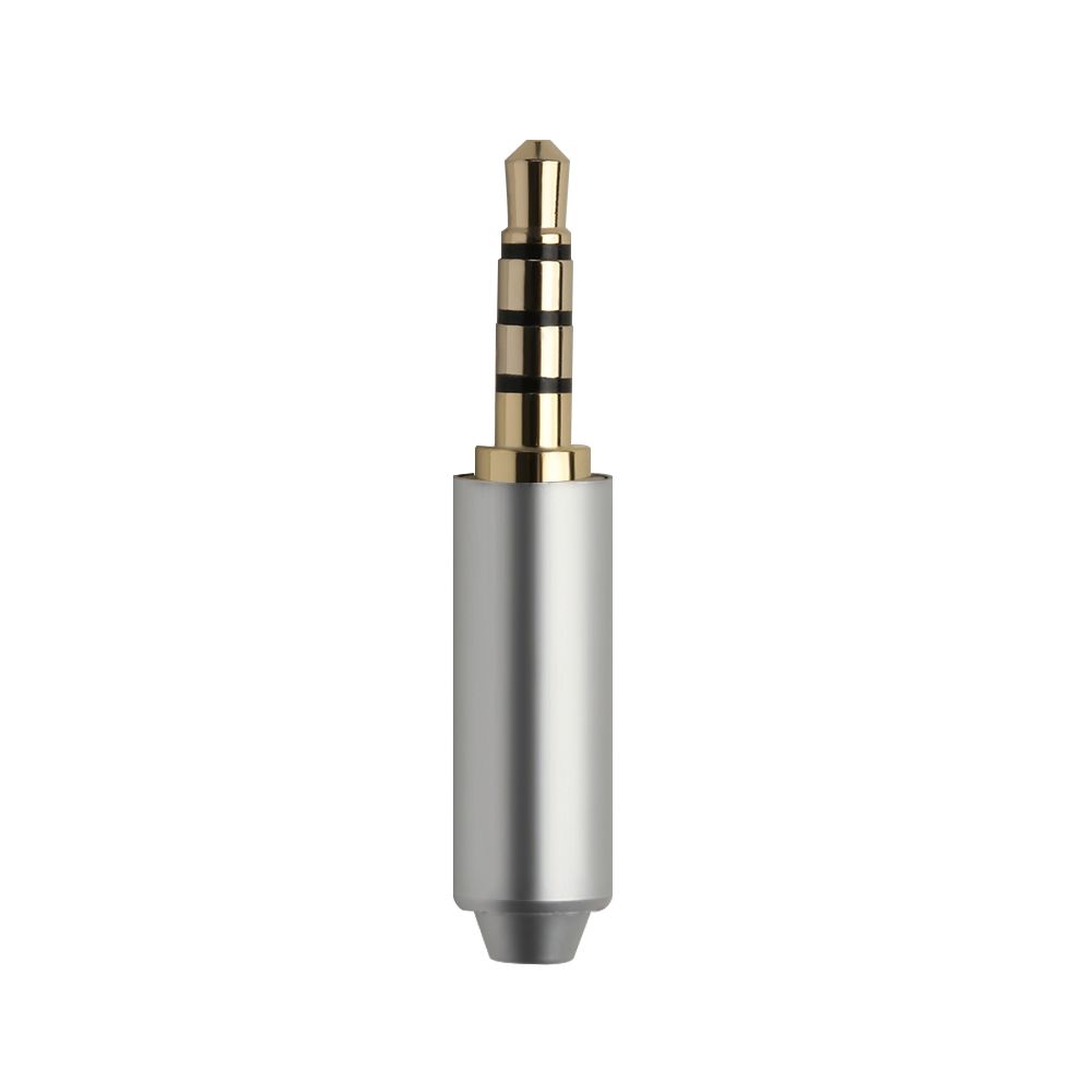 4 Pole 3,5 mm Stecker Reparatur Kopfhörer Stereo Klinkenstecker Metall