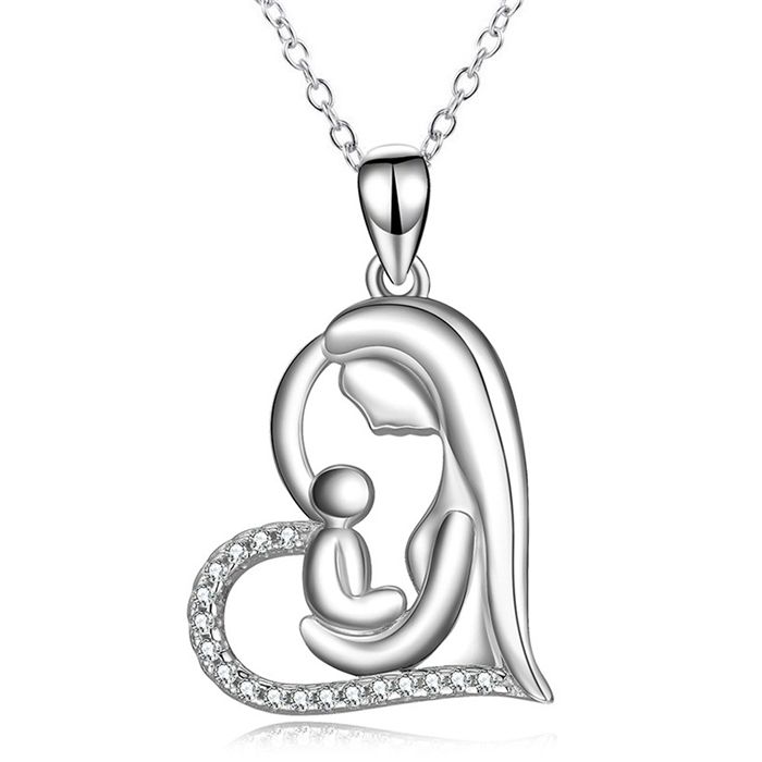 Wholesale Mom I Love You Moms Necklace Wholesale Heart ...