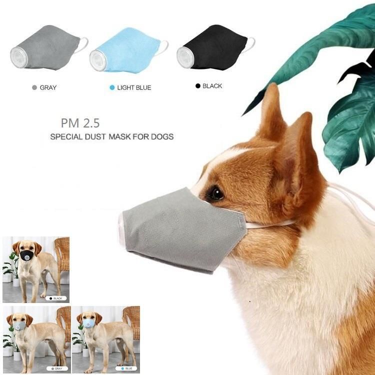 2020 Pet Dog Mask Soft Face Cotton Mouth Mask Pet Respiratory Pm2
