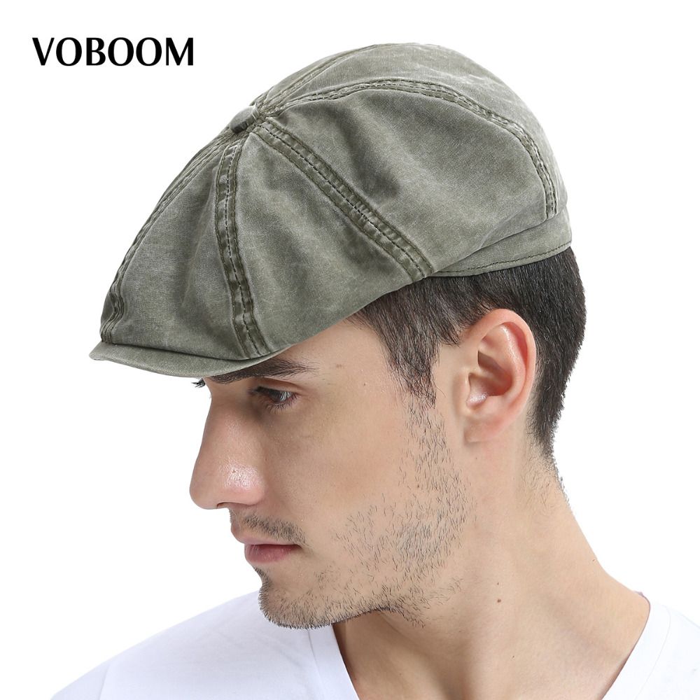 cotton newsboy cap