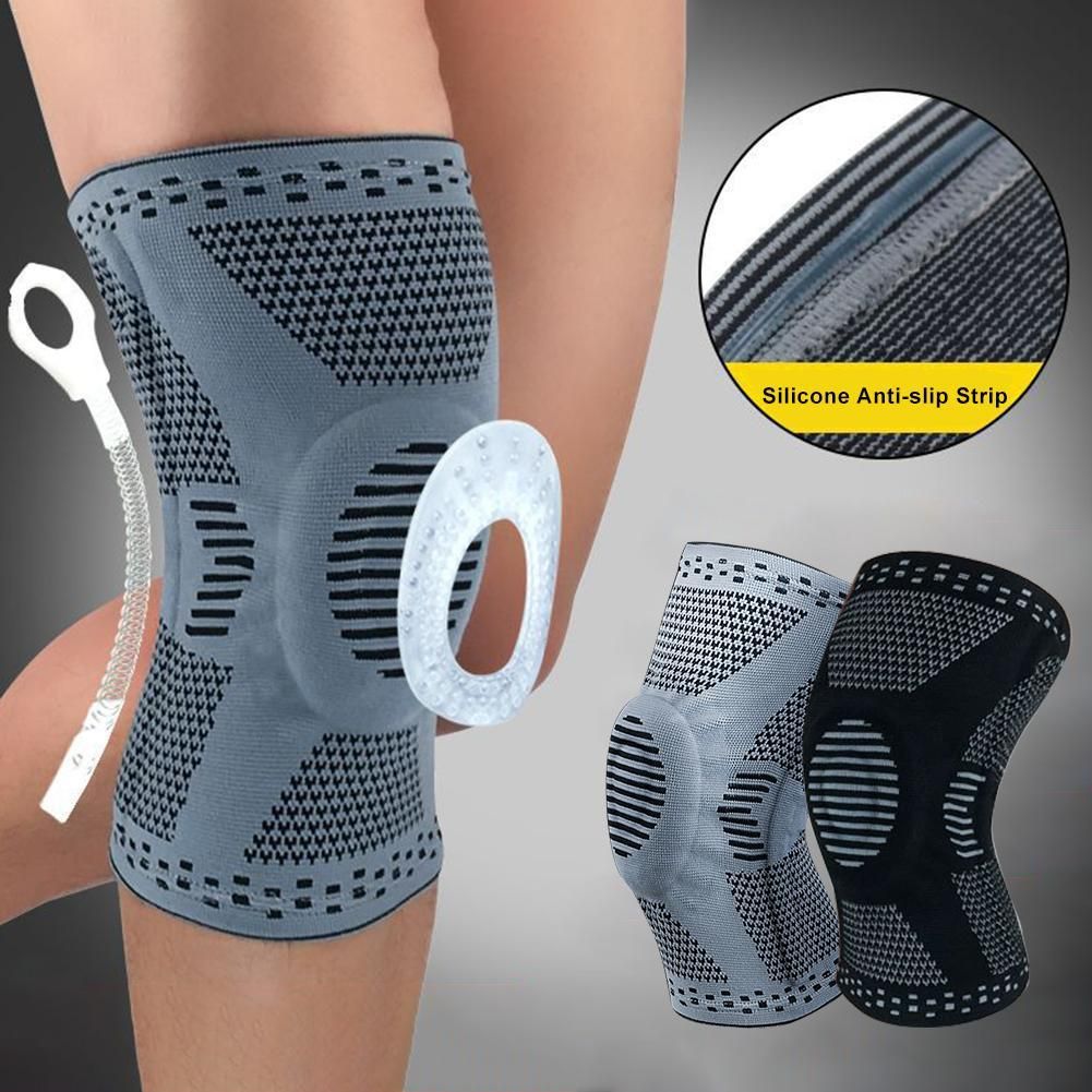 2021 Silicone Spring Kneepad Meniscus Leg Cover Best Knee Brace With