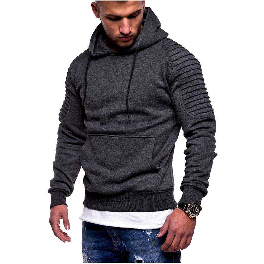 2019 Hombres Sudaderas Con Capucha de Marca Moda de Los Hombres de Color Sólido