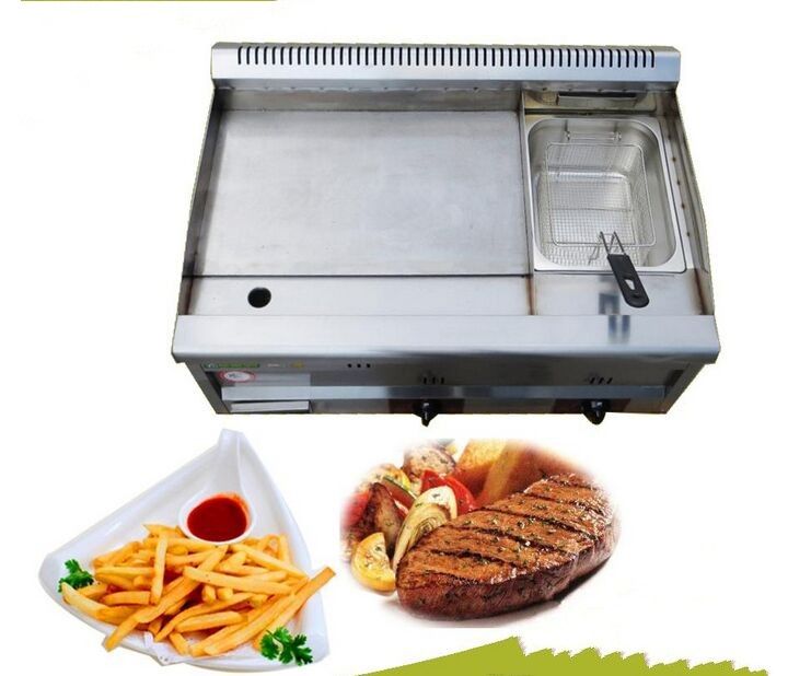 Discount Gas Griddle With Fryer Commercial Gas Griddle Stainless Steel