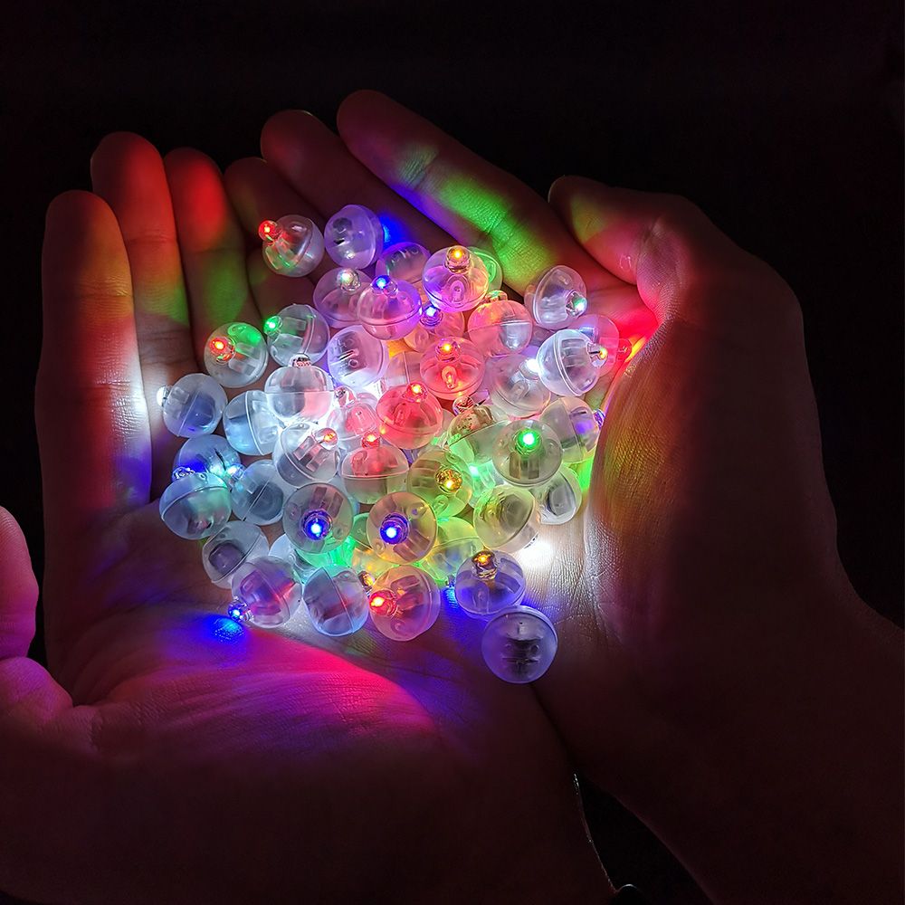 100 stücke LED-Ballon Licht winzige LED-Licht Mini Runde LED-Kugel