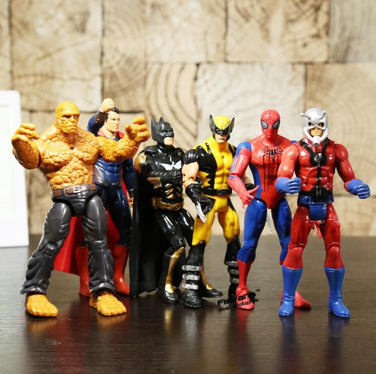 batman and spiderman action figures