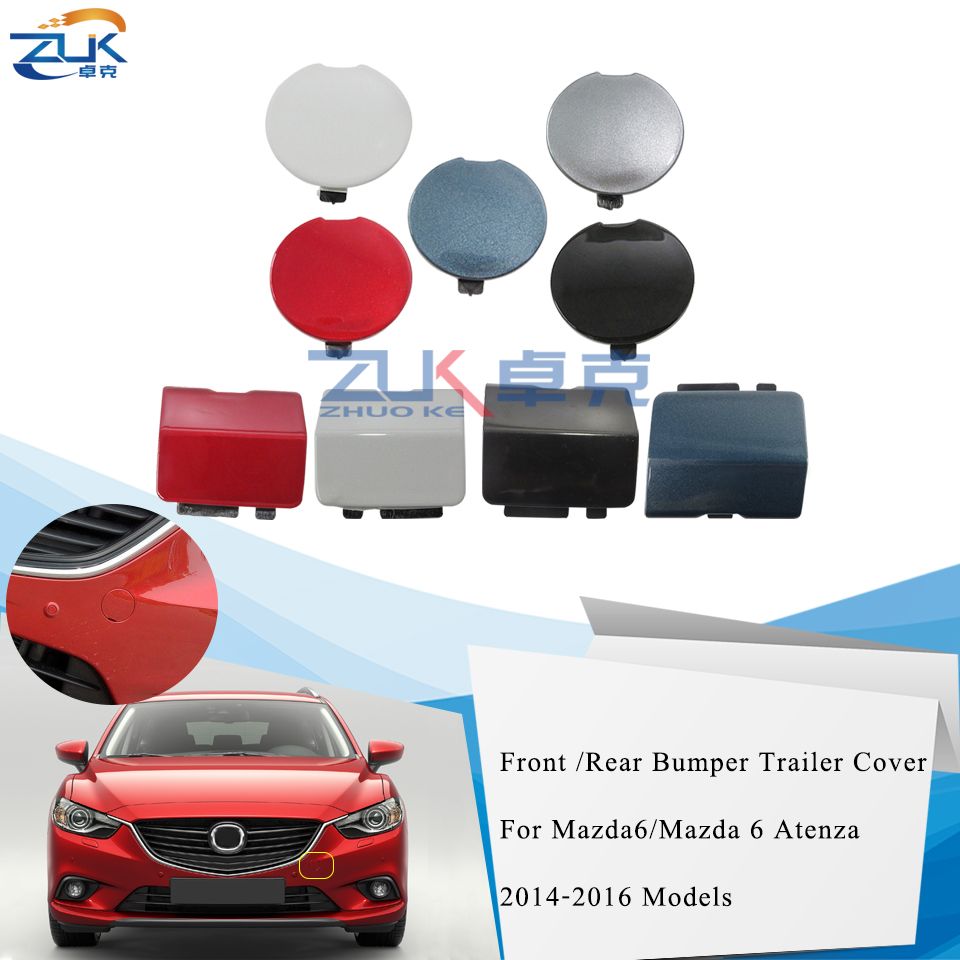 Amazon Com Mazda New Oem 2014 2016 6 Left Driver Rear Bumper Tow Hook Cover 42a Meteor Gray Automotive