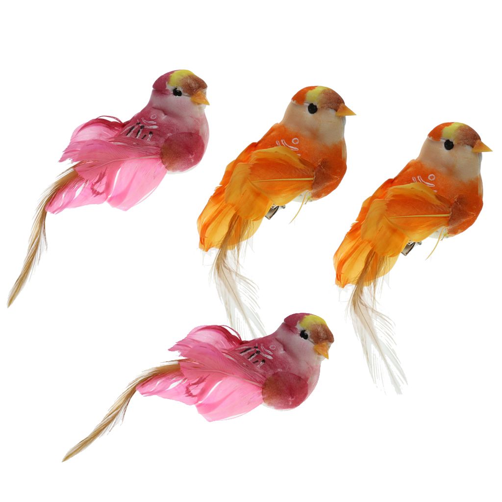 Las aves falsas realista un resorte artificialmente la artesanía animales domésticos jardín Dekor 