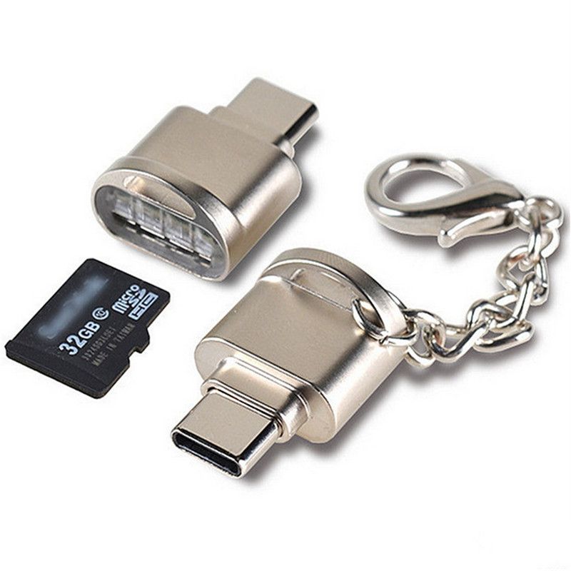 satin al tip c tf kart okuyucu mini otg adaptor telefon baglantisi tf hafiza karti android metal kart okuyucu tl33 42 tr dhgate com