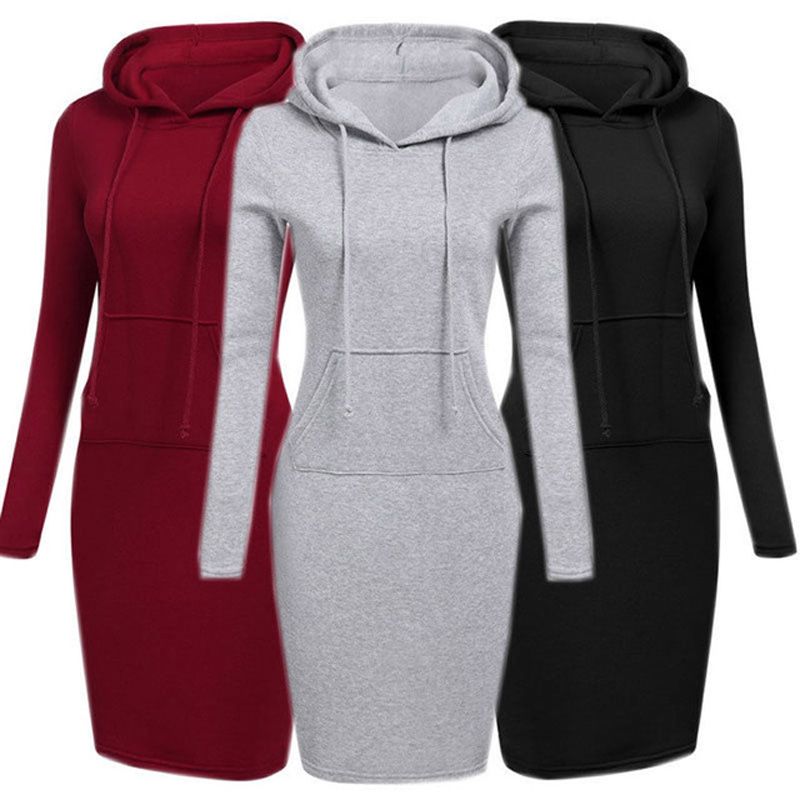 womens sweatshirt dress with pockets
