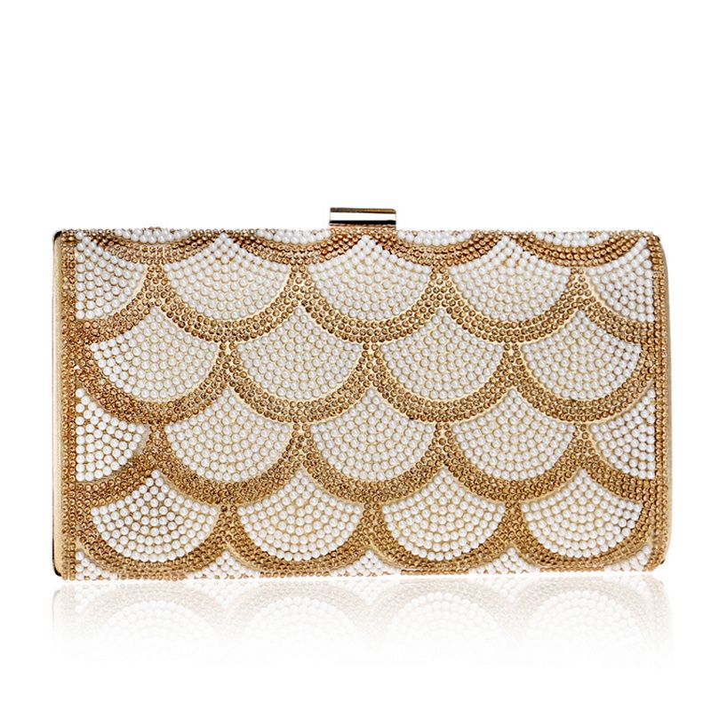 clutch bag women Small Shoulder Handbags Party Wedding crossbody messenger bag for women Evening chain Bag Silver female,Beige
