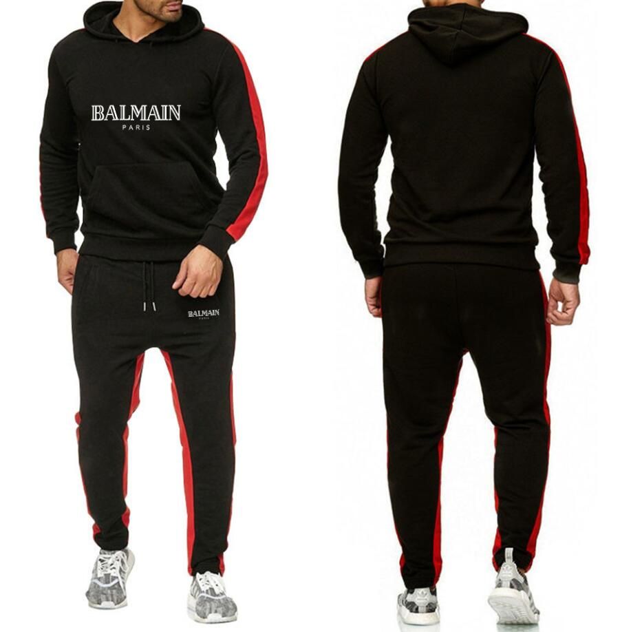 Discount Balmain/Tracksuit For Men Set Fashion Jacket Sportswear Mens Tracksuit Hoodie Spring Autumn Clothes Hoodies+Pants Top Tracksuits Online Shop DHgate.Com