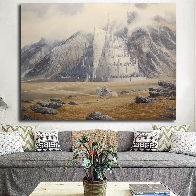 Grosshandel Herr Der Ringe Gandalf Reitet Zu Minas Tirith By Alan Lee Leinwand Malerei Wandbild Poster Und Gemalde Drucken Dekorative Wohnkultur Von Iwallart 6 48 Auf De Dhgate Com Dhgate