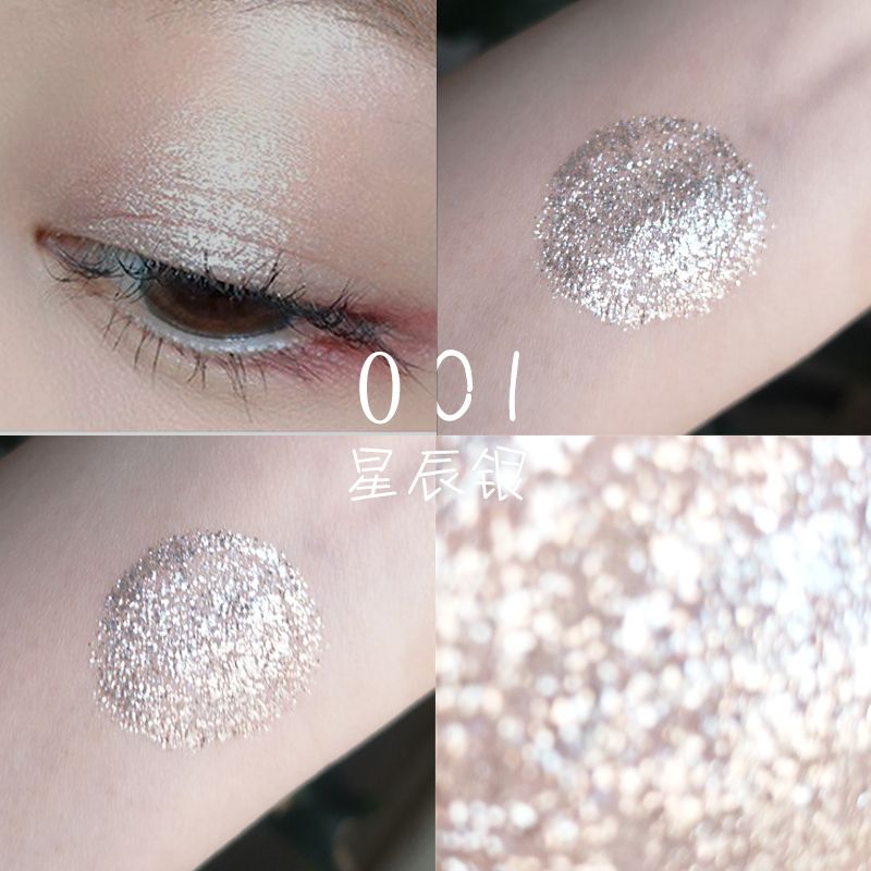 glitter eyeshadow white