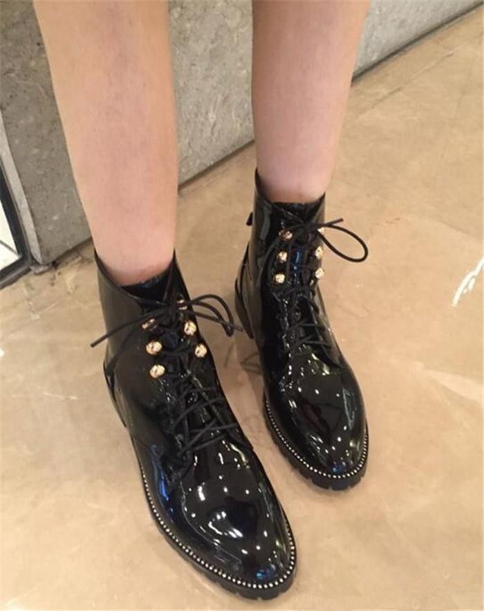 flat black pointed toe ankle boots