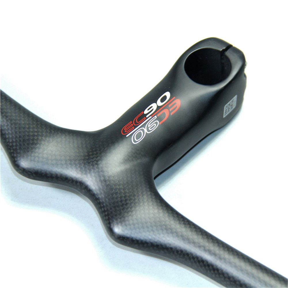 EC90 Carbon MTB Bicycle Flat One Shaped Integrated Handlebar With