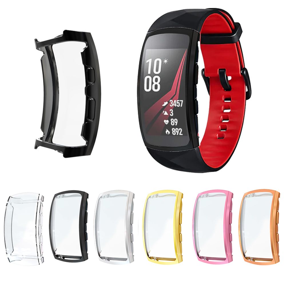 Compra 360 Tapa Del Reloj Delgado Para Samsung Gear Fit 2 Pro Soft Clear  TPU Protector De Pantalla R360 Funda Completa Barato | Entrega Rápida Y  Calidad | Es.Dhgate