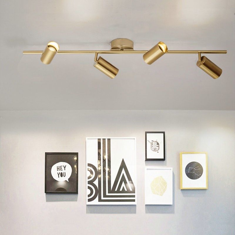 compre nordic gold montado en la pared led lampara de techo sala de estar comedor ninos inicio focos luces guardarropa tienda de ropa cafe gold led