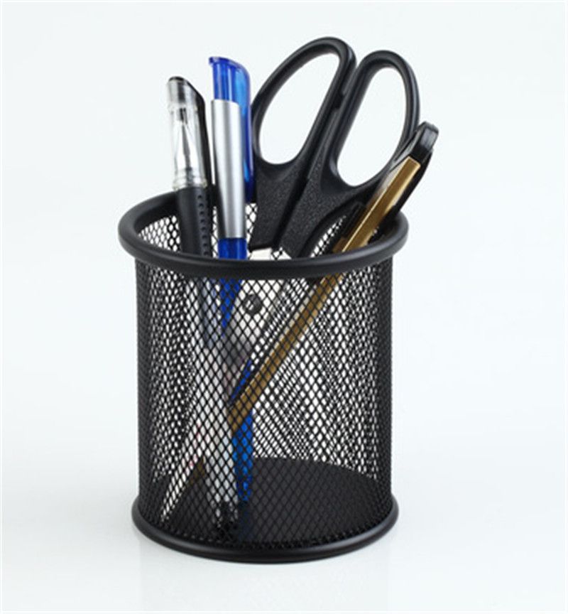 satin al moda masaustu ofis malzemeleri izgara metal cok fonksiyonlu kalem tutucu yaratici kirtasiye depolama susler tl5 42 dhgate comda