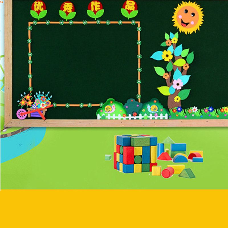 Kindergarten Wall Decoration Big Apple Tree Evaluation Column