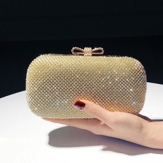 gold bridal clutch