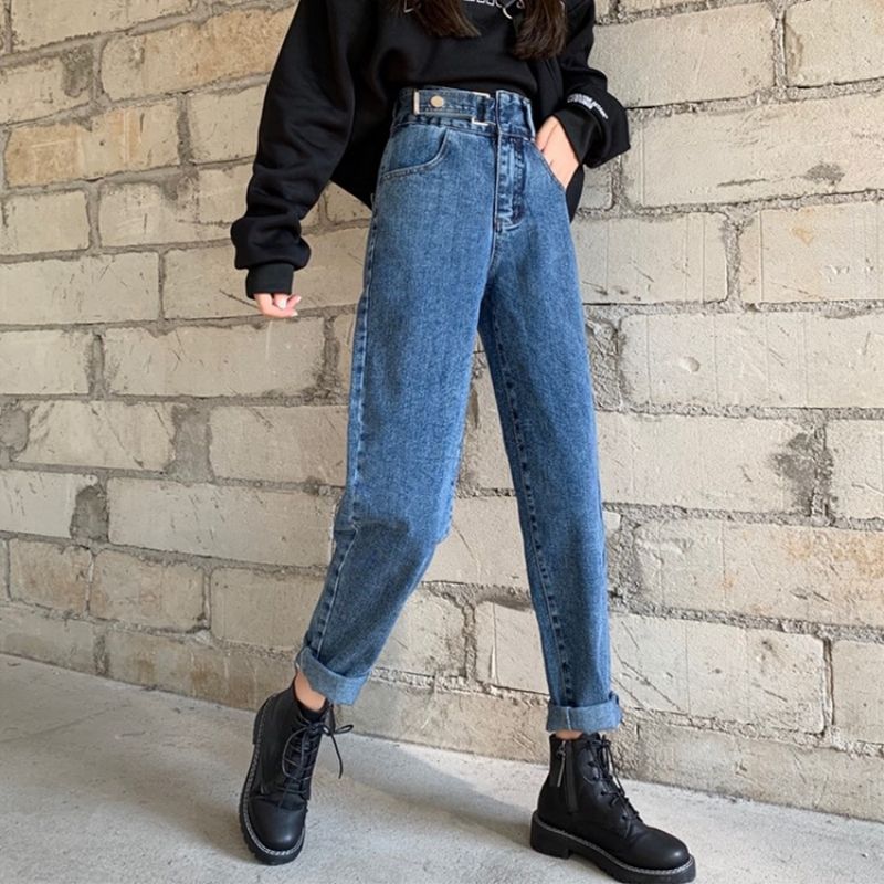 Pantalones flojos de moda mezclilla Clearance