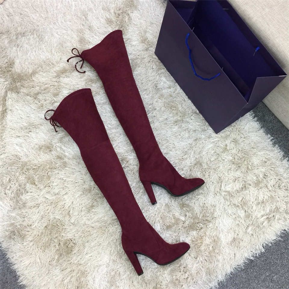 Acheter Vente Uel Hot Cuissarde Les Chaussures Bottes De Femmes De 35 À 42 Verges Talon 9cm Mince Armée Verte De 70,35 € Du Houyuan99 | Fr.DHgate.Com
