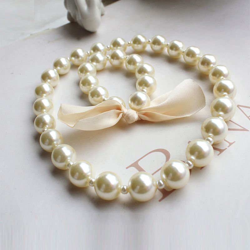 ! NEW Pearl Necklace/ Kids Pearl Necklace & Bracelet Set /Baby Children