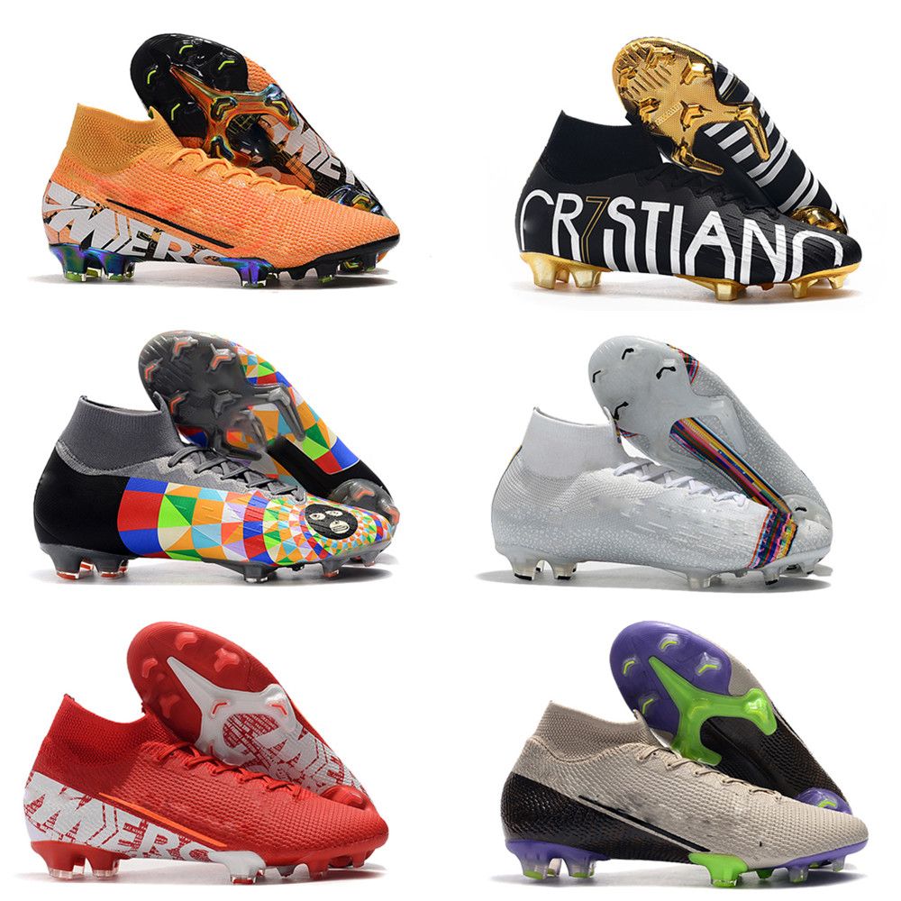 Bajar Pizza noche 2019 Cristiano Ronaldo Mercurial Superfly V Classic FG CR7 Fútbol Botas de  Oro de fútbol para