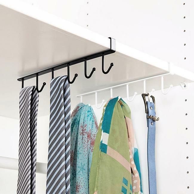Storage Cabinet Hanging Cup Shelf Hook Holder Organiser Cupboard Kitchen Rack MP