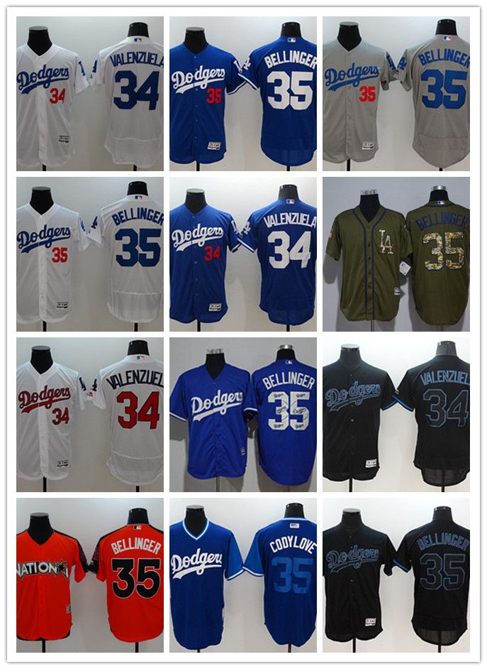 white and blue dodgers jersey