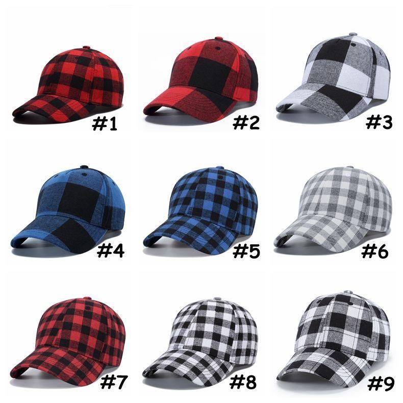 buffalo plaid baseball hat