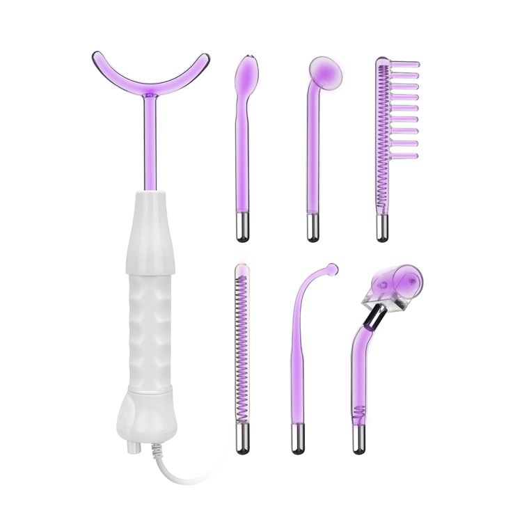 Portable New 7 In 1 High Frequency Wand For Sale Darsonval Violet