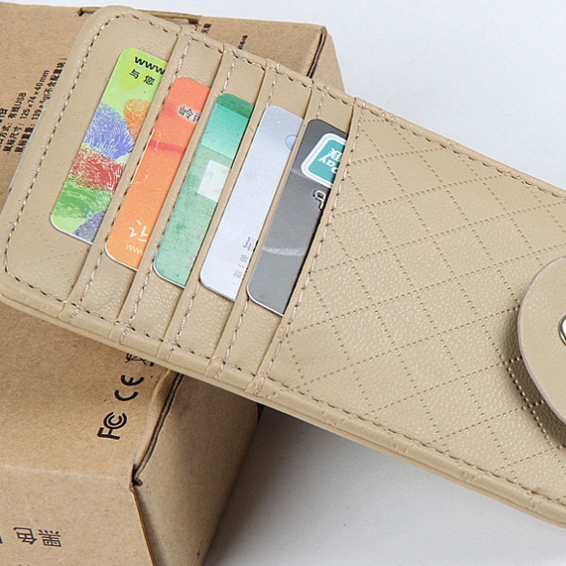 Auto Car Sun Visor Point Pocket Organizer Pouch Bag Card Storage Holder Bags W