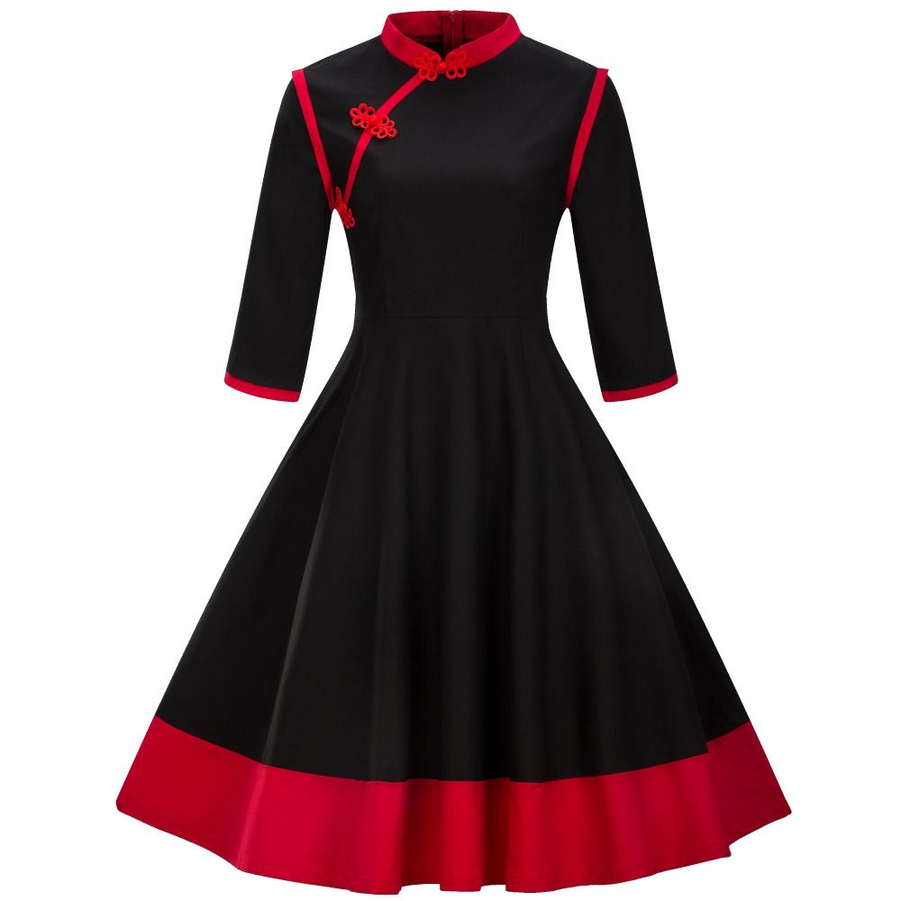robe rouge rockabilly
