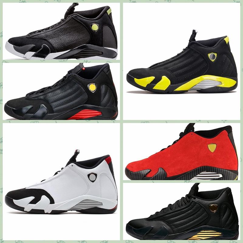 compre nike air jordan 14 retro aj aj14 las mujeres baratas 14s zapatos al aire libre jumpman 14 negro rojo dorado amarillo rosa blanco chicos niños