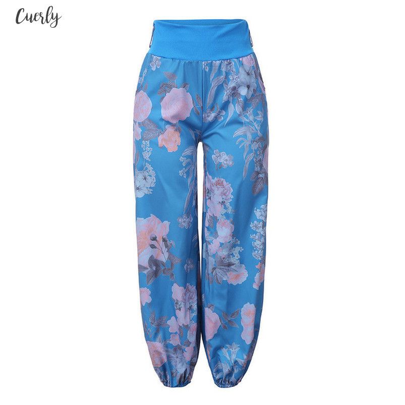 plus size floral trousers