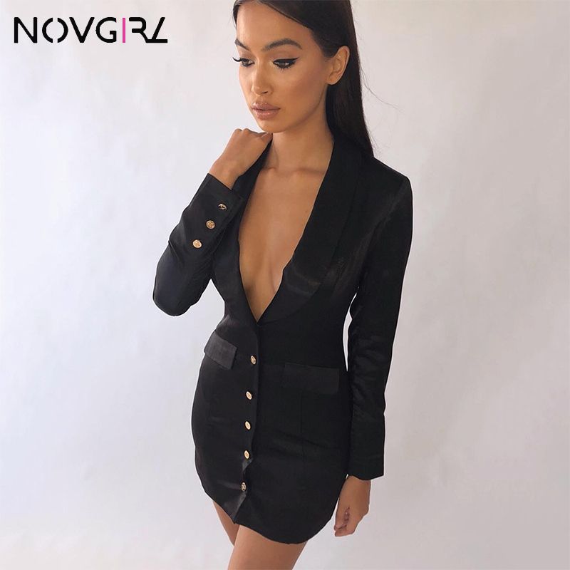 blazer dress silk