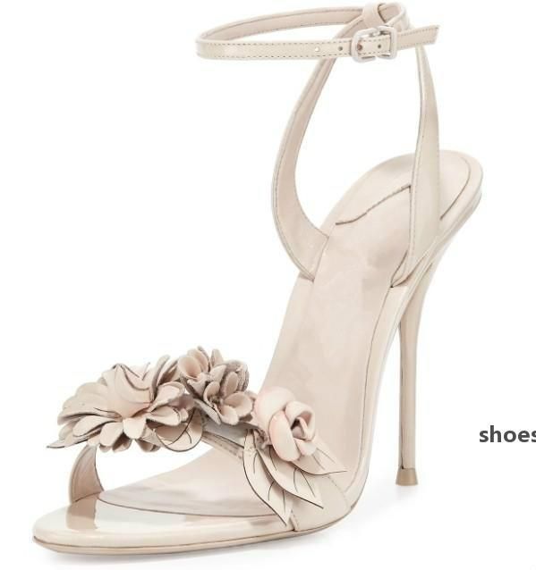 3d flower heels