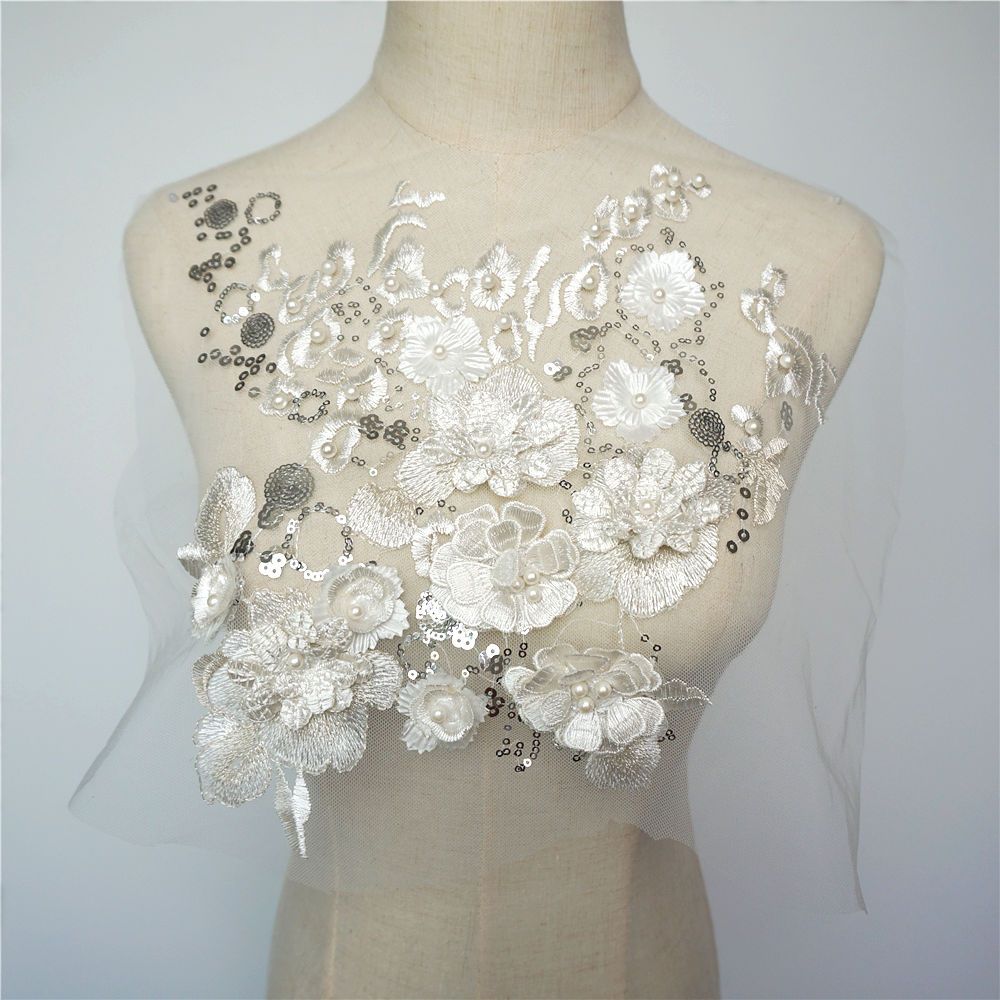Beautiful Iron On Applique Patch For Wedding Bridal Dresses Decorate Patch