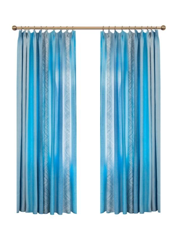 compre mediterraneo cortinas azules para sala de estar dormitorio gradiente cortina de color con rayas de algodon de lino cortinas persianas