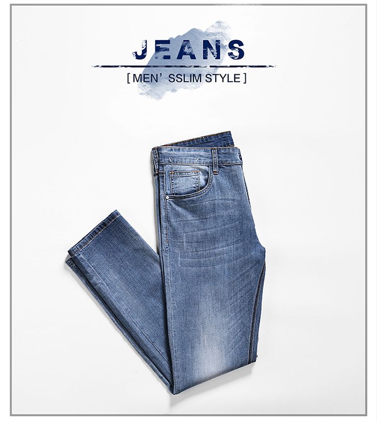 Compra Moda Hombre 2019 Primavera Verano Light Blue Jeans Alta Calidad Pies  De Lavado Sueltos Pantalones De Hombre Joven Slim Denim Cowboy Jeans Más  Tamaños 44 46 Barato | Entrega Rápida Y Calidad | Es.Dhgate