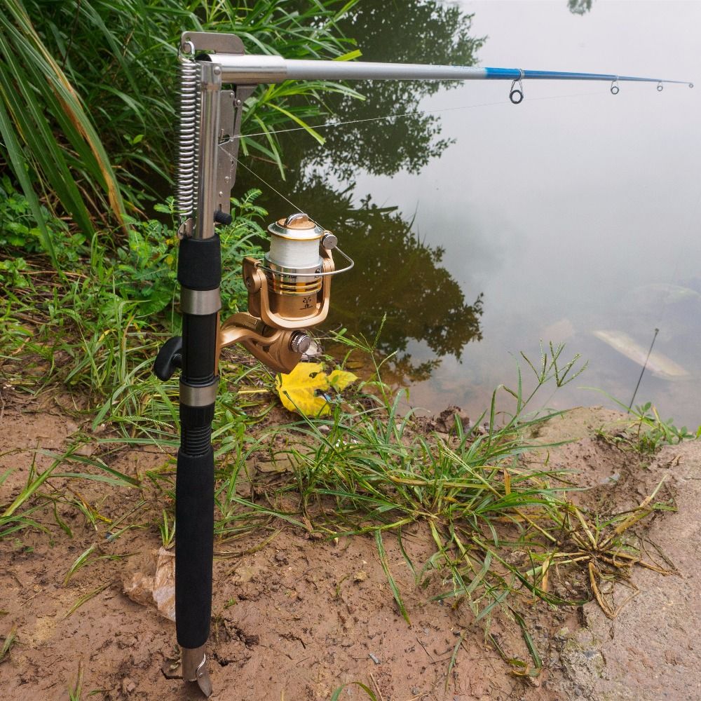 Caña de pesca automática de acero inoxidable ligero Pole del lago del río del río 