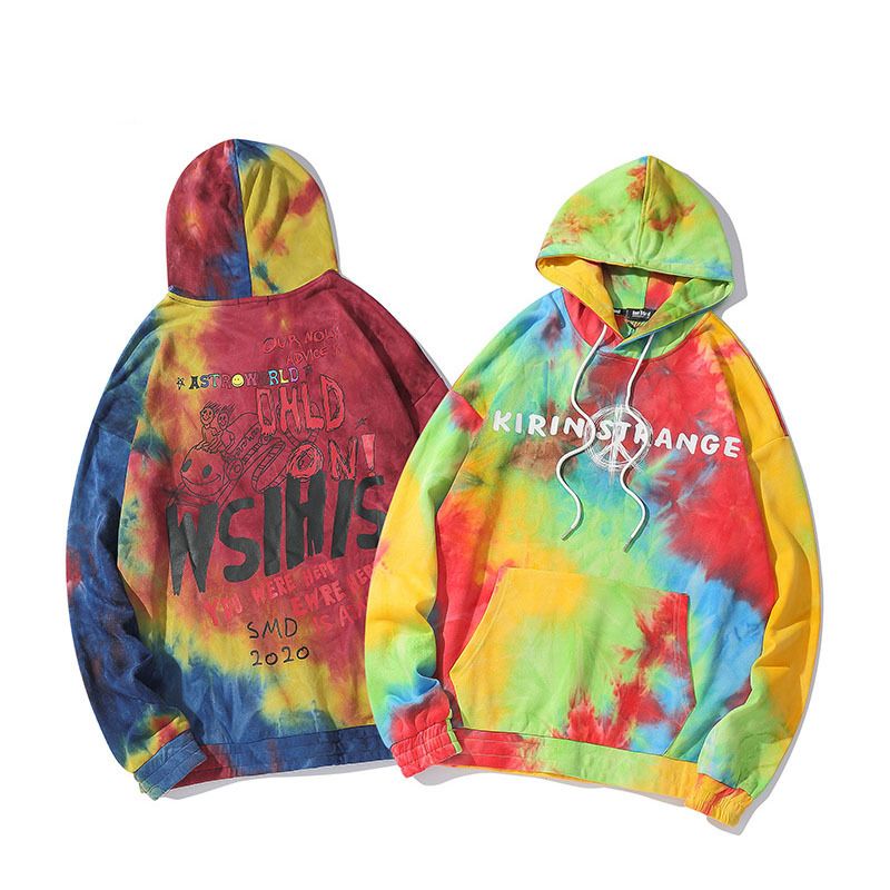 tie dye streetwear hoodie