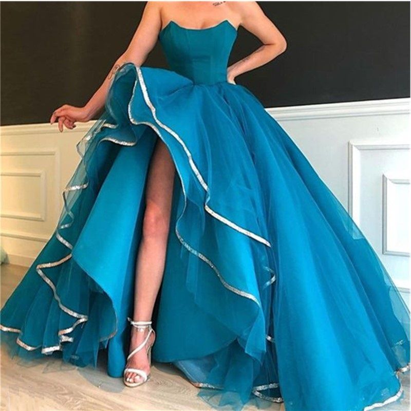 2020 Sexy Formal Prom Dresses Sleeveless African Evening Dress Backless ...