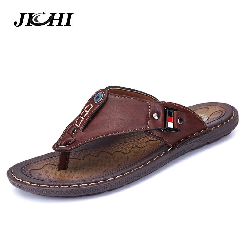 2019 Summer Beach Men Flip Flops Pu 