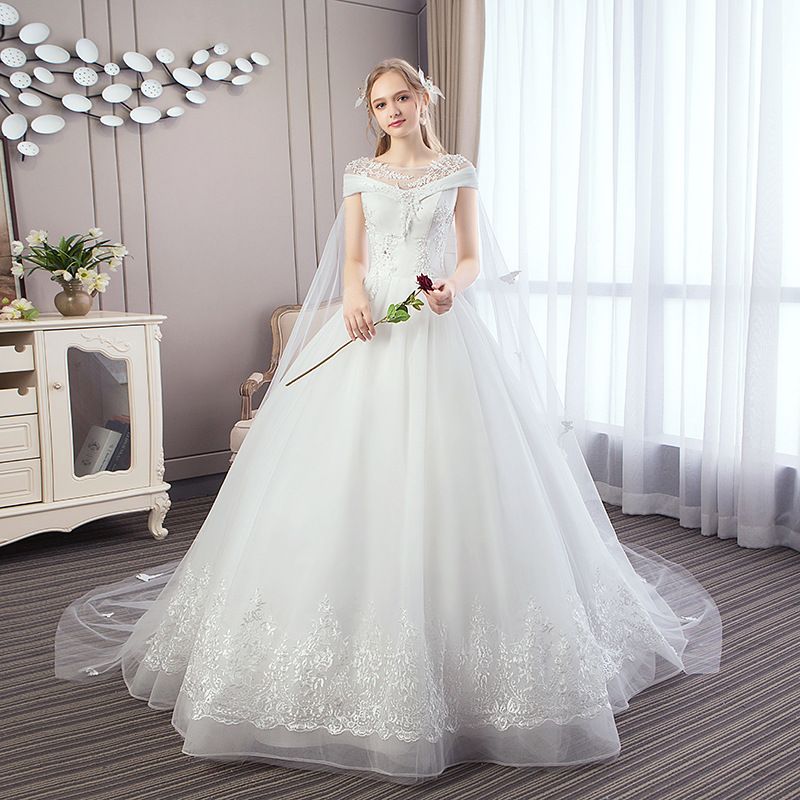 Trailing Wedding Dress Hot Dress Bride Wedding Dress Wholesale