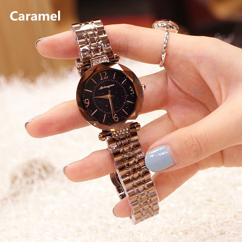 Fashion 2019 New Authentic Ladies Watch Starry Dial Stone Auger Diamond Steel Waterproof Quartz Tide Womens Watch Buy Watches Watches To Buy From Sarahyj1992 21 33 Dhgate Com
