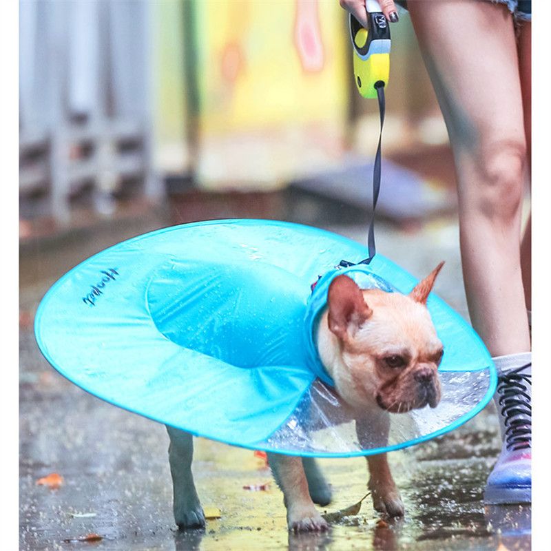 Chubasquero impermeable para mascotas Forma de cuatro pies Capa impermeable perros pequeños Mascotas Suministros Perros