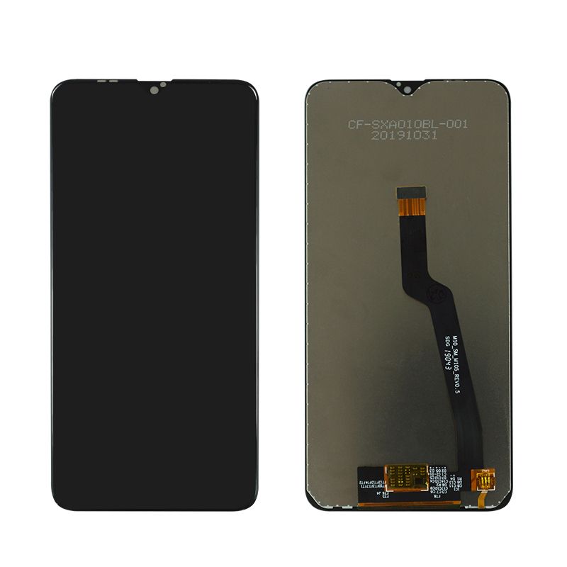 Para Samsung Galaxy A10S LCD Pantalla Táctil Digitalizador con Marco parte de cristal negro