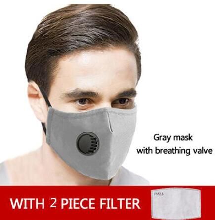 1pcs Gray mask+2pcs Filters